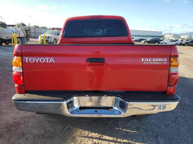 5TEGN92N51Z843769 - 2001 TOYOTA TACOMA DOUBLE CAB PRERUNNER RED photo 6