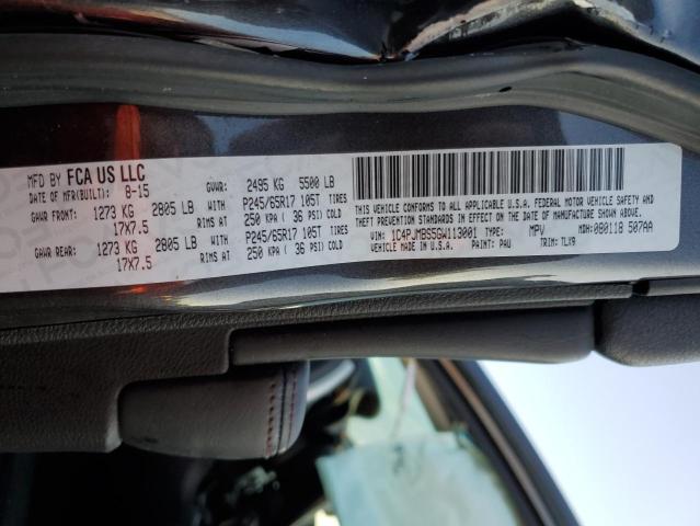 1C4PJMBS5GW113001 - 2016 JEEP CHEROKEE TRAILHAWK GRAY photo 13