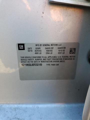 1G11H5SL0EF232189 - 2014 CHEVROLET MALIBU LTZ 银色 照片 12