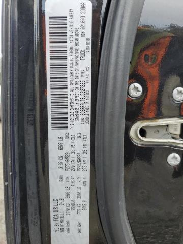 3C6RR7LT9JG227235 - 2018 RAM 1500 SLT BLACK photo 12