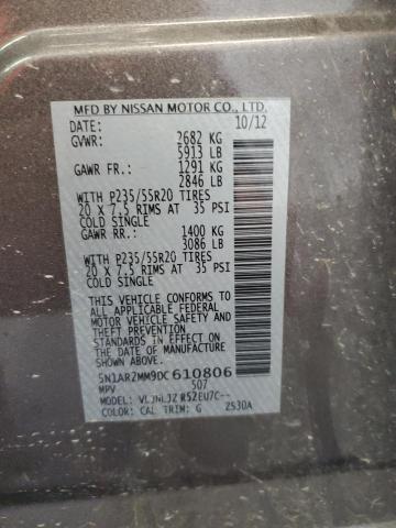 5N1AR2MM9DC610806 - 2013 NISSAN PATHFINDER S Grafit foto 14