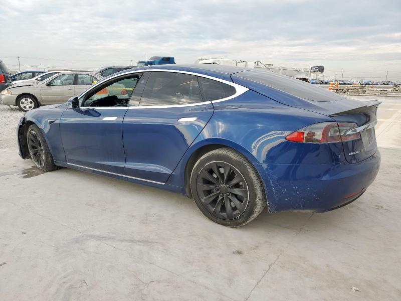 5YJSA1E27HF230279 - 2017 TESLA MODEL S Niebieski zdjęcie 2