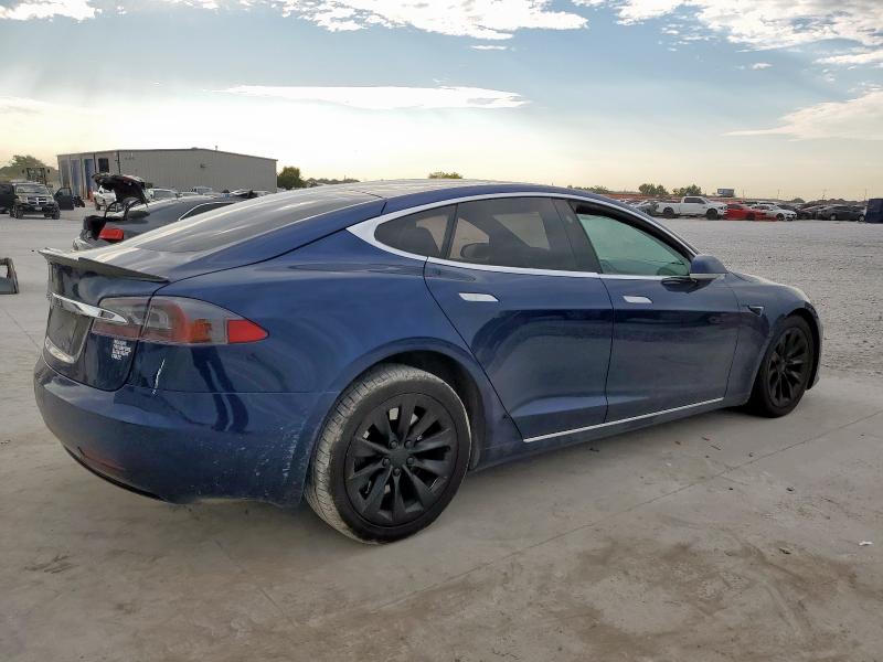 5YJSA1E27HF230279 - 2017 TESLA MODEL S Niebieski zdjęcie 3