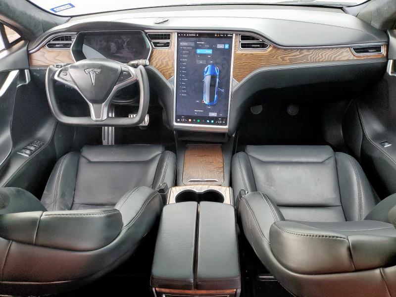 5YJSA1E27HF230279 - 2017 TESLA MODEL S Niebieski zdjęcie 8