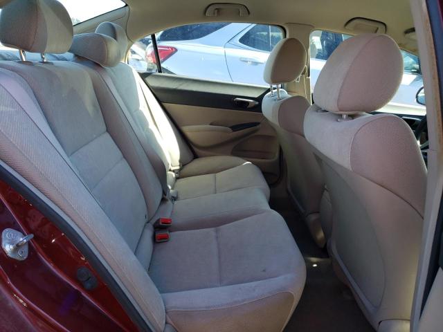 2HGFA1F5XAH587581 - 2010 HONDA CIVIC LX MAROON photo 10