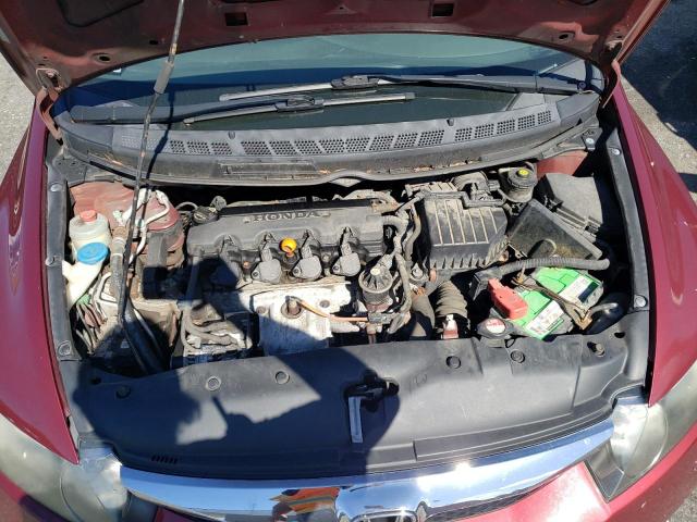 2HGFA1F5XAH587581 - 2010 HONDA CIVIC LX MAROON photo 11