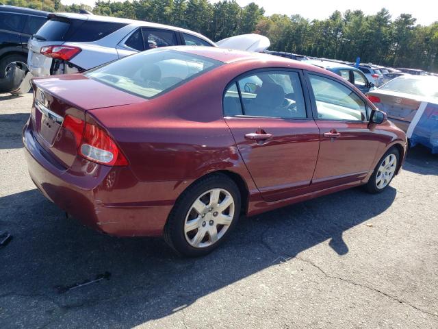 2HGFA1F5XAH587581 - 2010 HONDA CIVIC LX MAROON photo 3