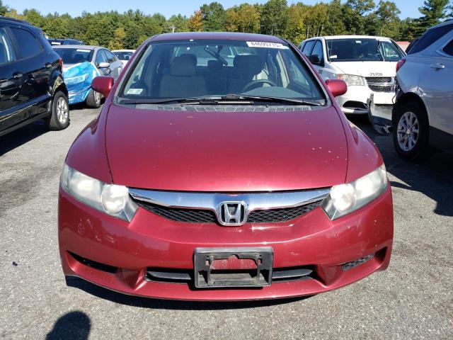 2HGFA1F5XAH587581 - 2010 HONDA CIVIC LX MAROON photo 5
