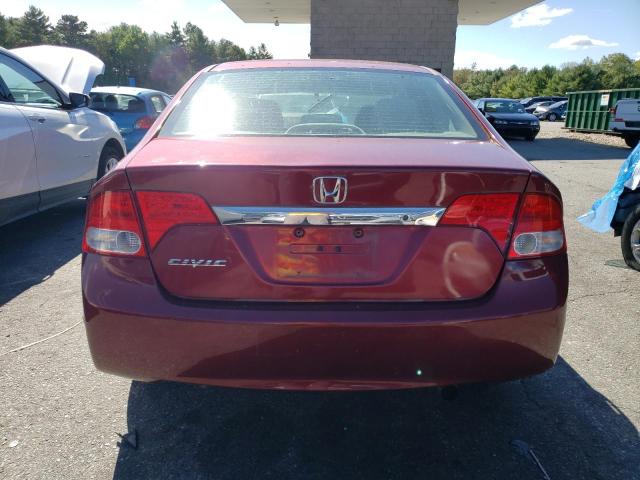 2HGFA1F5XAH587581 - 2010 HONDA CIVIC LX MAROON photo 6