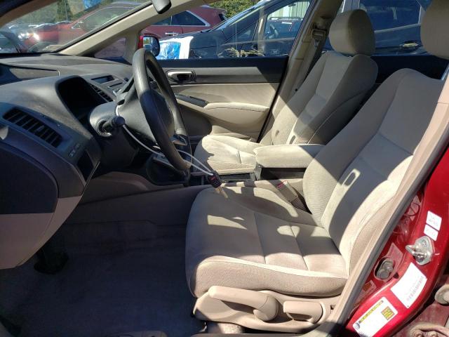 2HGFA1F5XAH587581 - 2010 HONDA CIVIC LX MAROON photo 7