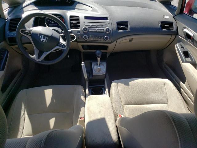 2HGFA1F5XAH587581 - 2010 HONDA CIVIC LX MAROON photo 8