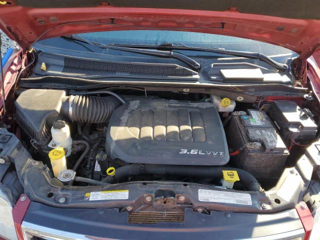 2C4RC1CG6CR163579 - 2012 CHRYSLER TOWN & COU TOURING L RED photo 12