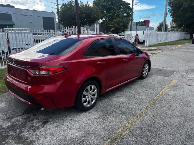 5YFEPMAEXMP233074 - 2021 TOYOTA COROLLA LE 红色 照片 4