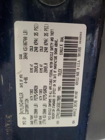 1D7HU18N16S617889 - 2006 DODGE RAM 1500 ST 蓝色 照片 12