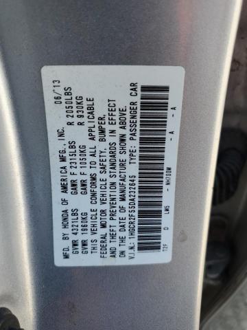 1HGCR2F55DA232645 - 2013 HONDA ACCORD SPORT Արծաթագույն լուսանկար 12