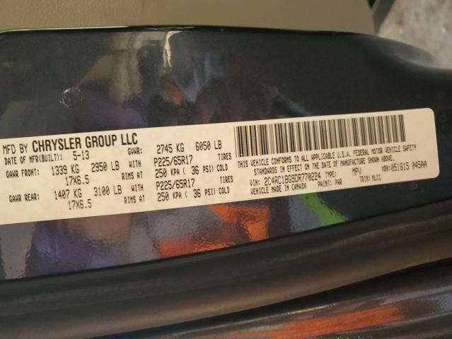 2C4RC1BG9DR770224 - 2013 CHRYSLER TOWN & COU TOURING 石墨色 照片 13