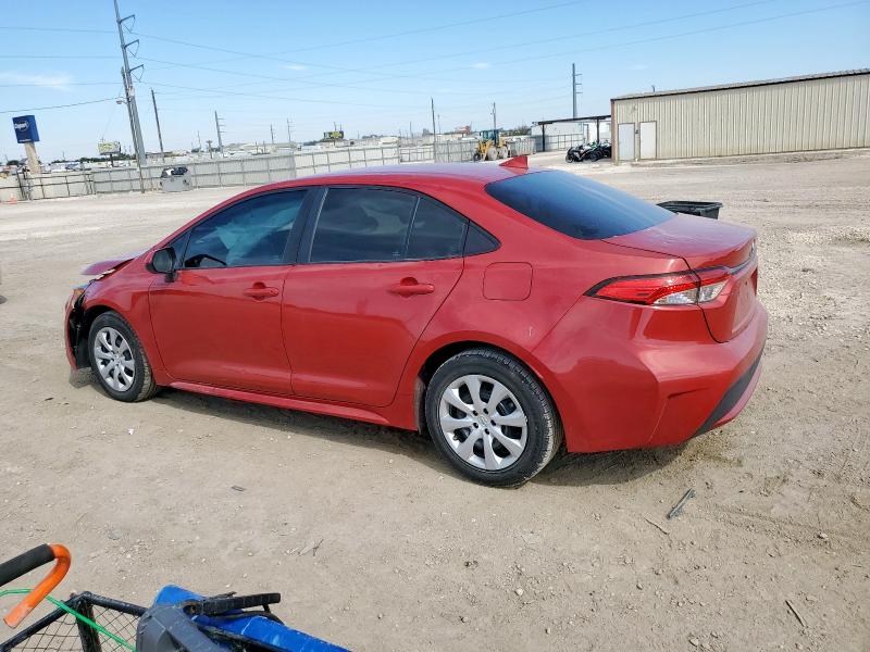 5YFEPMAE8MP213454 - 2021 TOYOTA COROLLA LE 红色 照片 2