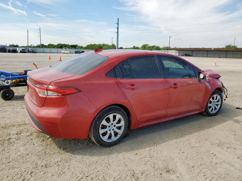 5YFEPMAE8MP213454 - 2021 TOYOTA COROLLA LE 红色 照片 3