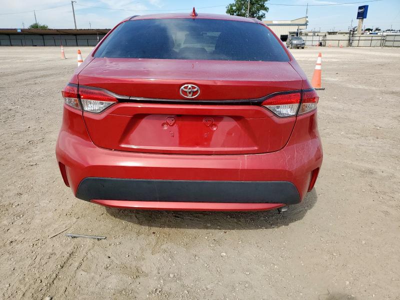 5YFEPMAE8MP213454 - 2021 TOYOTA COROLLA LE 红色 照片 6