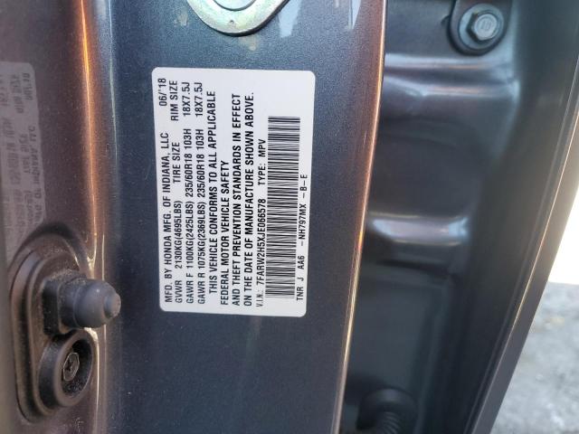 7FARW2H5XJE066578 - 2018 HONDA CR-V EX 石墨色 照片 14