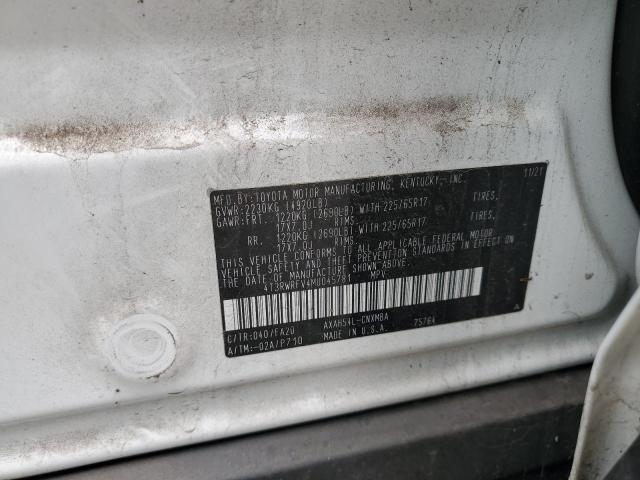 4T3RWRFV4MU045781 - 2021 TOYOTA RAV4 XLE 白色 照片 14