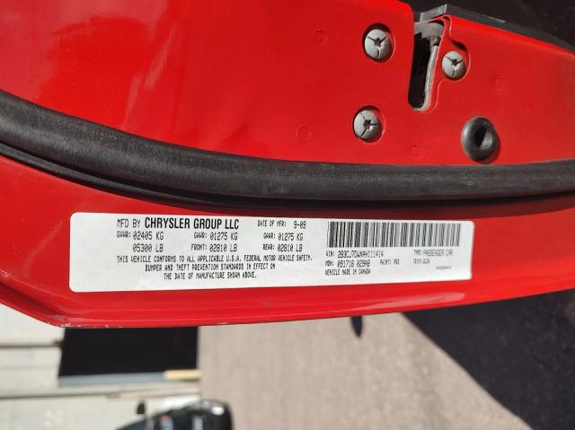 2B3CJ7DWXAH111414 - 2010 DODGE CHALLENGER SRT-8 红色 照片 10
