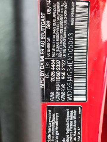 WDDSJ4GB4EN105063 - 2014 MERCEDES-BENZ CLA 250 4MATIC RED photo 12