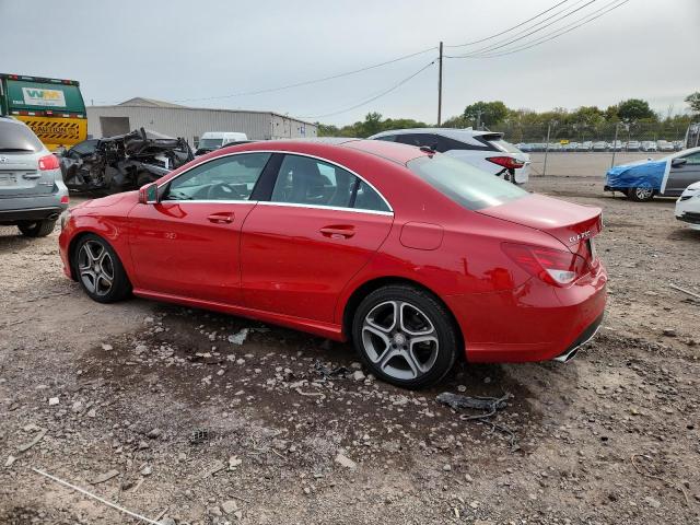 WDDSJ4GB4EN105063 - 2014 MERCEDES-BENZ CLA 250 4MATIC RED photo 2