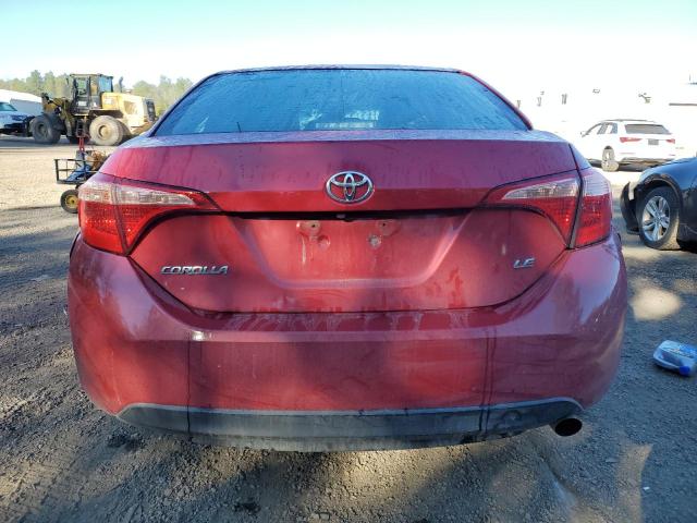 2T1BURHE1JC013722 - 2018 TOYOTA COROLLA L Rouge photo 6