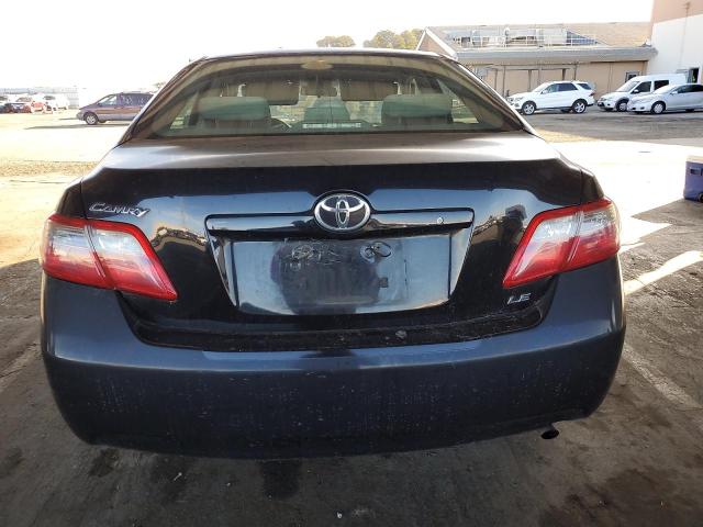 4T1BE46K17U052472 - 2007 TOYOTA CAMRY CE BLACK photo 6