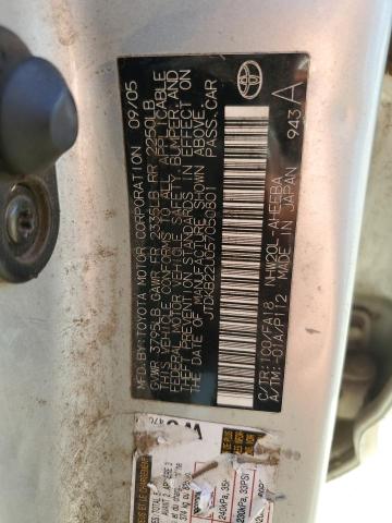 JTDKB22U057050801 - 2005 TOYOTA PRIUS SILVER photo 12