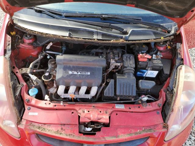 JHMGD38458S067039 - 2008 HONDA FIT RED photo 11