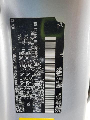 2T2BK1BA8DC202185 - 2013 LEXUS RX 350 BASE SILVER photo 13