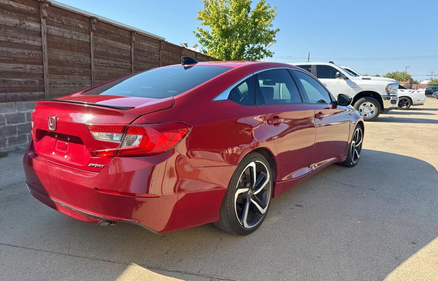 1HGCV1F33MA061396 - 2021 HONDA ACCORD SPORT RED photo 4