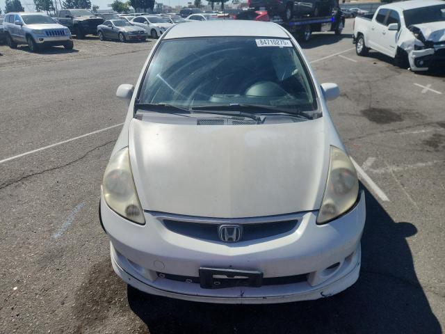 JHMGD38637S047517 - 2007 HONDA FIT S WHITE photo 5