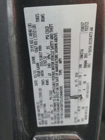 1FMCU9G97DUD88655 - 2013 FORD ESCAPE SE 灰色 照片 13