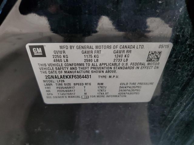 2GNALAEKXF6364431 - 2015 CHEVROLET EQUINOX LS BLACK photo 13