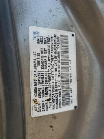 5FNRL38219B033979 - 2009 HONDA ODYSSEY LX Qəhvəyi foto 13