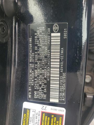 4T1BF3EK3AU529631 - 2010 TOYOTA CAMRY BASE 石墨色 照片 12