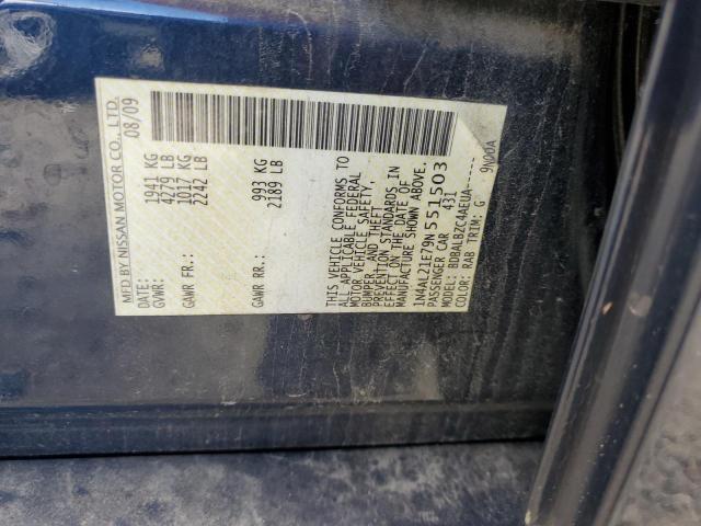 1N4AL21E79N551503 - 2009 NISSAN ALTIMA 2.5 BLUE photo 13