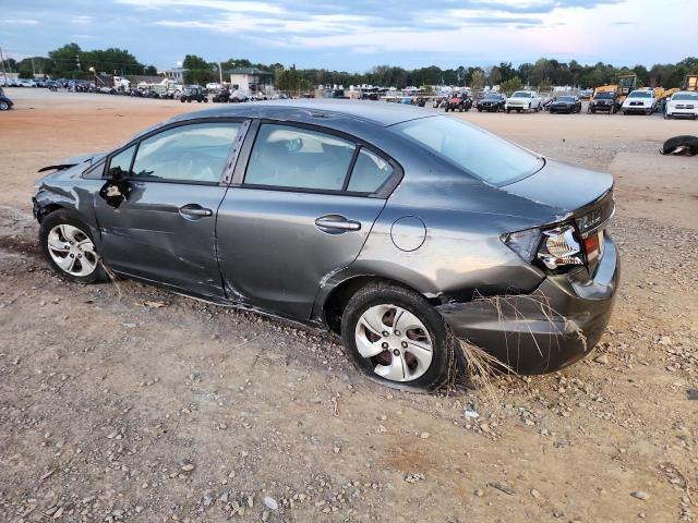 19XFB2F58DE013160 - 2013 HONDA CIVIC LX GRAY photo 2