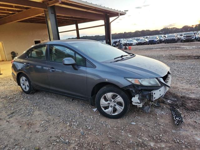 19XFB2F58DE013160 - 2013 HONDA CIVIC LX GRAY photo 4