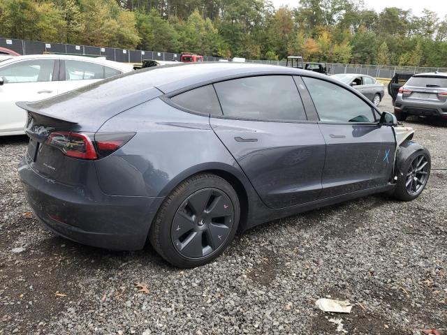 5YJ3E1EB1NF193959 - 2022 TESLA MODEL 3 Մոխրագույն լուսանկար 3
