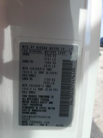 3N63M0ZN7FK696130 - 2015 CHEVROLET CITY EXPRE LT 白色 照片 14