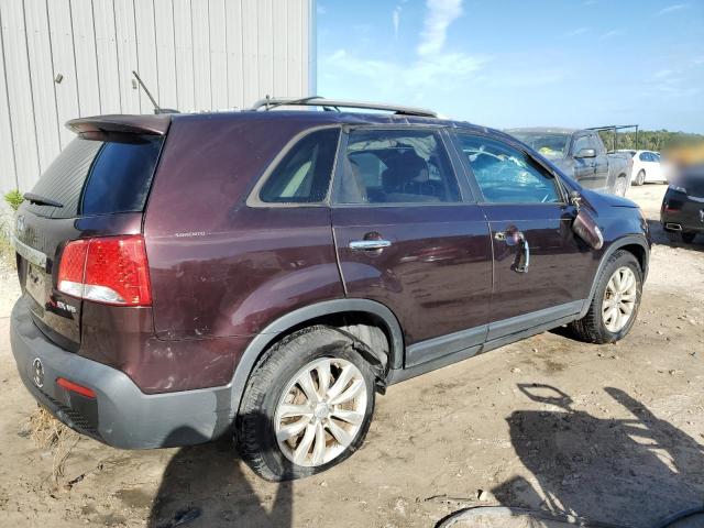 5XYKU4A27BG116250 - 2011 KIA SORENTO EX Tünd qırmızı foto 3