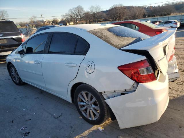 2HGFB2F94CH534433 - 2012 HONDA CIVIC EXL WHITE photo 2
