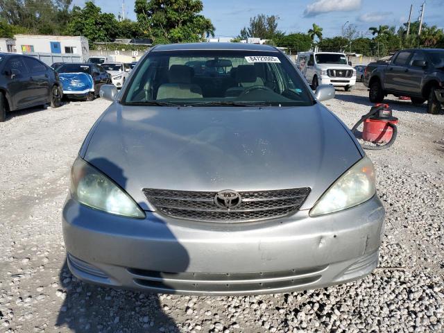 4T1BE32K23U140912 - 2003 TOYOTA CAMRY LE SILVER photo 5