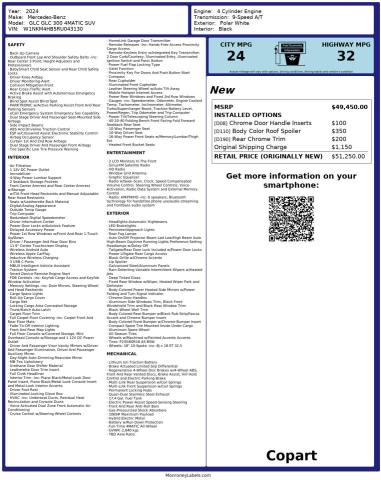 W1NKM4HB5RU043130 - 2024 MERCEDES-BENZ GLC 300 4MATIC WHITE photo 10