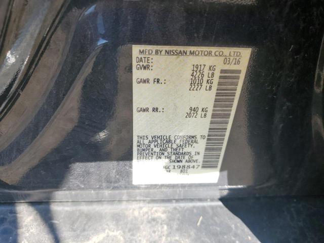 1N4AL3AP4GC198847 - 2016 NISSAN ALTIMA 2.5 BLUE photo 12