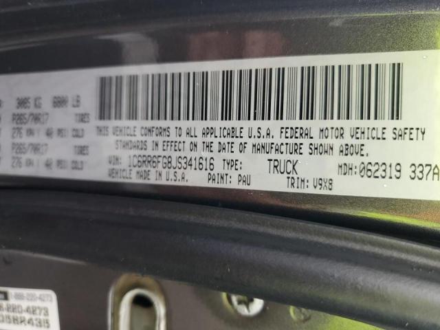 1C6RR6FG8JS341616 - 2018 RAM 1500 ST CHARCOAL photo 12